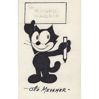 Otto Messmer Signed Sketch