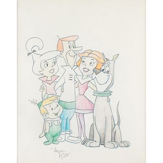 Virgil Ross Original Drawing of The Jetsons