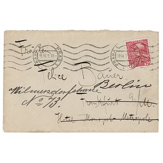 Franz Kafka Signed Envelope