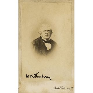 William Makepeace Thackeray Signed Photograph