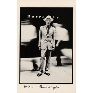 William S. Burroughs Signed Photograph