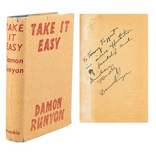 Damon Runyon Signed Book