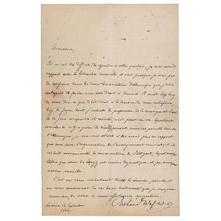 Richard Wagner Letter Signed