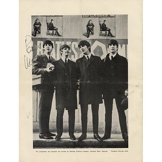 Beatles: Paul McCartney Signed Program