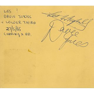 David Bowie Signature