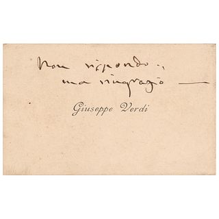 Giuseppe Verdi Personal Calling Card