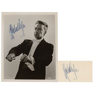 Herbert von Karajan Signed Photograph and Signature