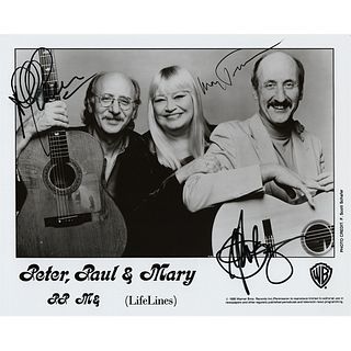 Peter, Paul, and Mary Signed Photograph