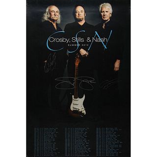 Crosby, Stills, and Nash Signed 2012 Tour Poster