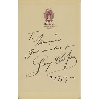 Gary Cooper Signature