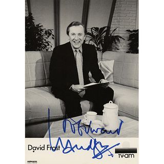 David Frost Signed Promo Card