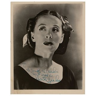 Martha Graham Signed Photograph