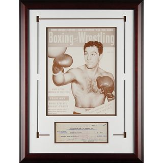 Rocky Marciano Signed Check