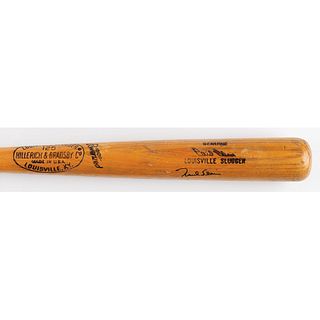 Paul Blair Signed and Game-Used Baseball Bat