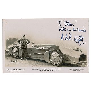 Malcolm Campbell Signed Photograph