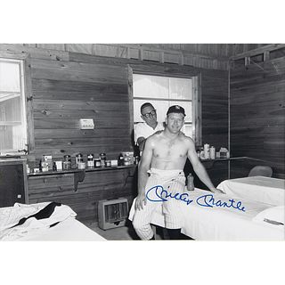 Mickey Mantle Signed Oversized Photograph