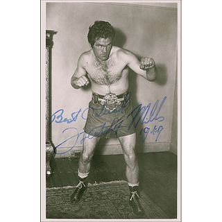 Freddie Mills Signed Photograph