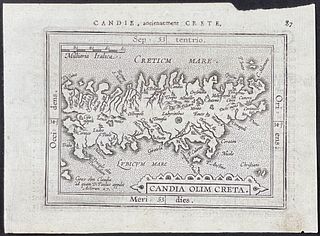 Ortelius - Map of Candia, Crete