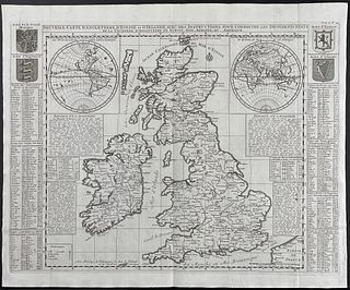 Chatelain - Map of the British Isles (England, Scotland, Ireland)
