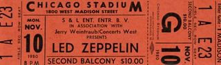 LED ZEPPELIN 1980 IN THROUGH THE OUT DOOR TOUR UNUSED CONCERT TICKET~Lot Of 5