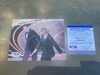 Will Smith Signed Autograph Oscars Chris Rock Photo Print PSA DNA Authenticated