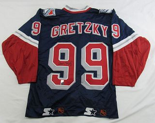 Wayne Gretzky Signed Starter Rangers Liberty Jersey WG Authentic