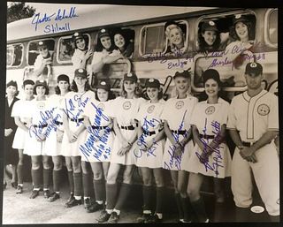 A League Of Their Own 9 Cast Member Signed 16x20 JSA COA