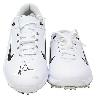 Tiger Woods Signed White 2020 Nike Air Zoom Tiger Woods Golf Shoes (UDA COA)