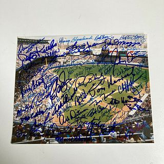 Joe Dimaggio New York Yankees Legends Signed Photo 50 Sigs (JSA LOA)