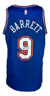 RJ Barrett Signed New York Knicks Nike Swingman Basketball Jersey (Fanatics COA)