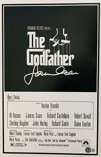 James Caan Signed 11x17 The Godfather Movie Poster Photo (BAS COA)