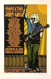"Comes a Time" Poster Jerry Garcia Celebration Anastasio Weir Greek Th 2005 Rare