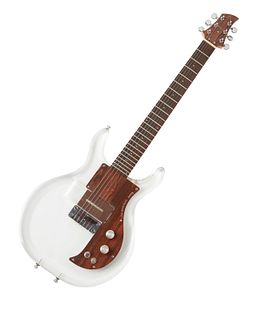 An Ampeg Dan Armstrong Lucite electric guitar