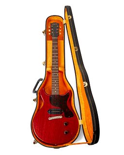 A Gibson Les Paul Jr. electric guitar
