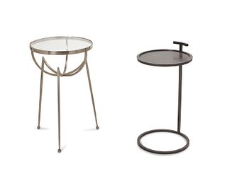 Two contemporary side tables