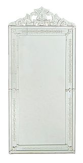 A contemporary Venetian wall mirror