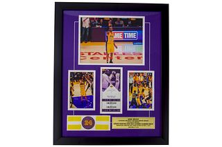 Kobe Bryant Final Game Official Confetti and Ticket From Final Season (COA)