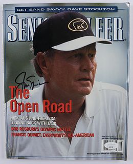 Jack Nicklaus Signed 1998 Senior Golfer Magazine (JSA COA)