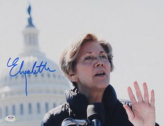 Elizabeth Warren Signed 11x14 Photo (PSA COA)