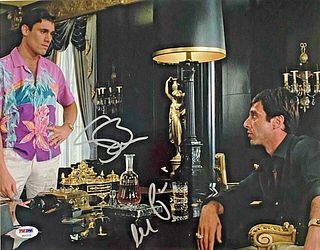Steven Bauer and Al Pacino Signed Scarface 11x14 Photo (PSA COA)