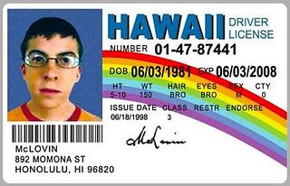 McLovin Drivers License ID Card Superbad Movie Fogels Novelty Prop