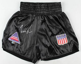 Mike Tyson Signed Boxing Trunks (Fiterman Sports Hologram)