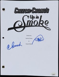 Cheech Marin & Tommy Chong Signed "Up in Smoke" Movie Script (JSA COA)