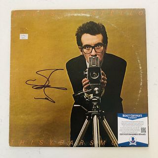 ELVIS COSTELLO Signed "This Years Model" Record LP (BAS COA)