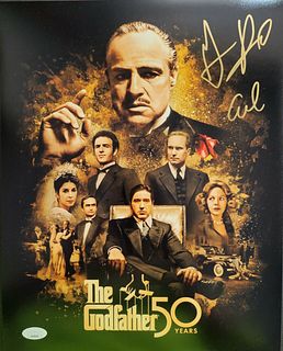 Gianni Russo Signed 11x14 50th Anniversary THE GODFATHER Poster (JSA COA)
