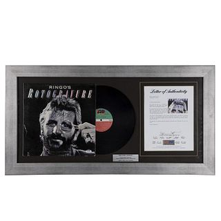 Ringo´s Rotogravure. Ringo Starr Signed Album. Cubierta y disco, con la firma de Ringo en la portada. Enmarcado.