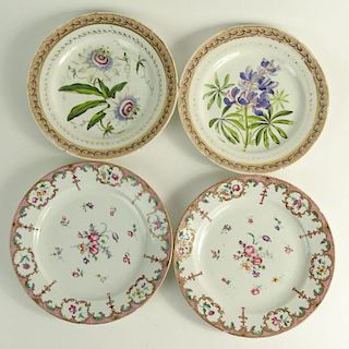 Lot of Four (4) Continental Hand Painted Porcelain Cabinet Plates.