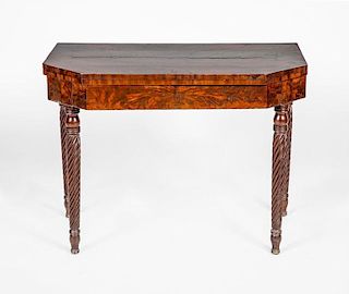 FEDERAL MAHOGANY FOLD-OVER GAMES TABLE