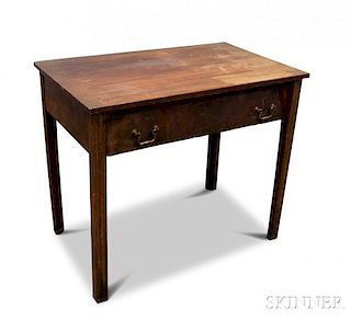 Chippendale Mahogany One-drawer Table