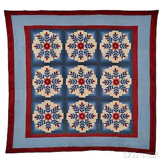 Floral Medallion Patchwork Quilt